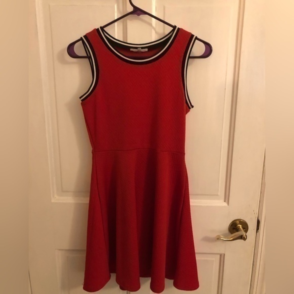 Charlotte Russe Red Sleeveless Skater dress